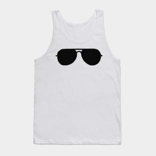 Black Sunglasses Tank Top